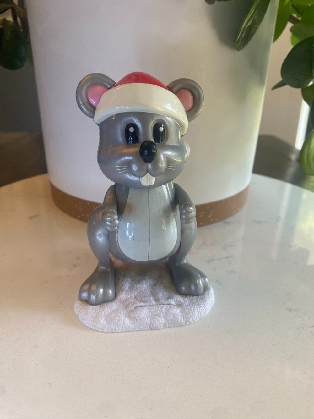 Galerie Pooping Mouse Christmas Candy Dispenser Novelty Toy Santa Hat